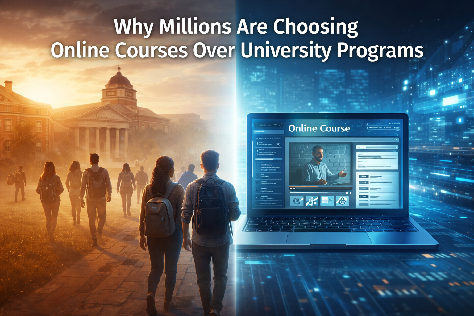 Why Millions Are Choosing Online Courses Over University Programs