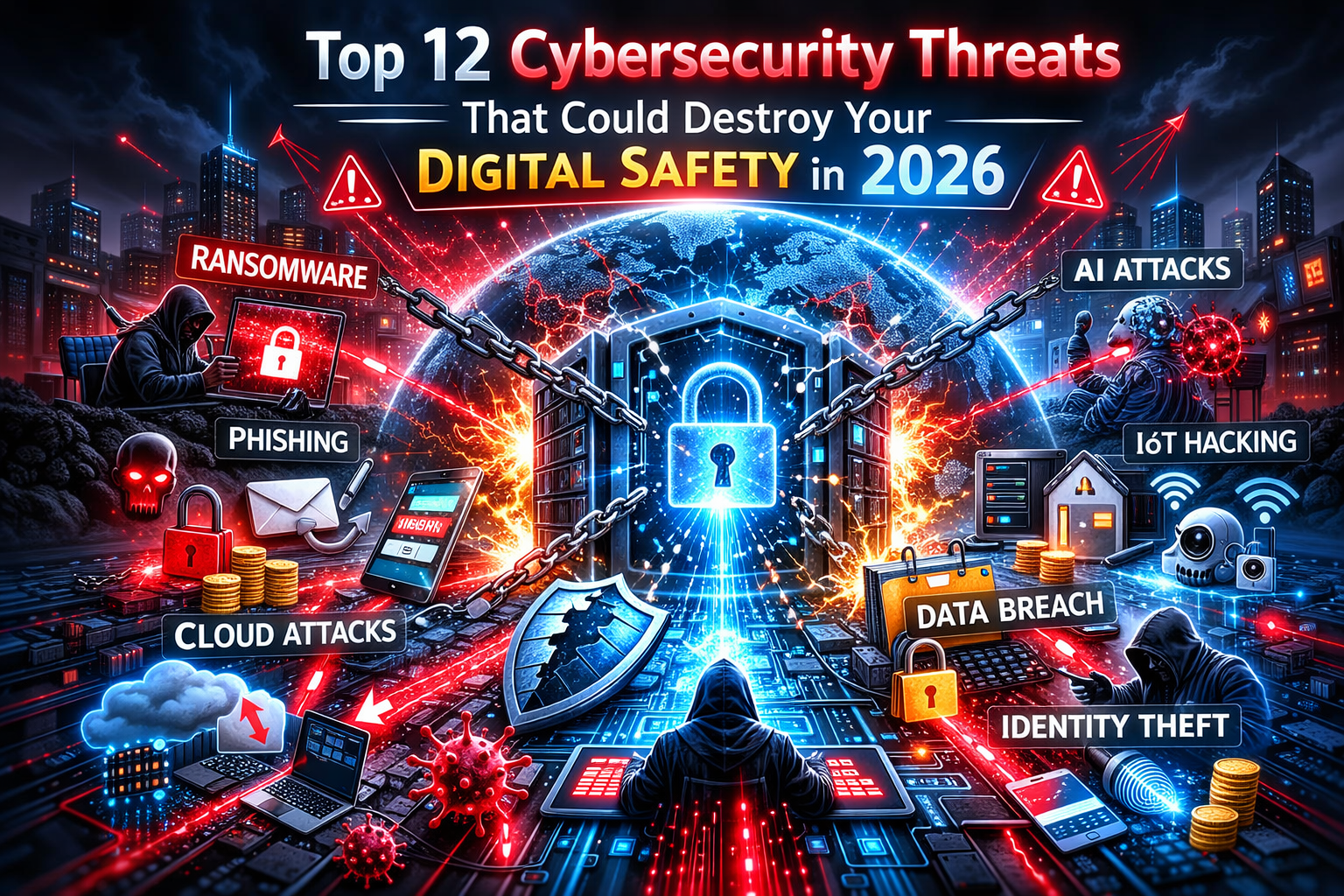 Top 12 Cybersecurity Threats That Could Destroy Your Digital Safety in 2026