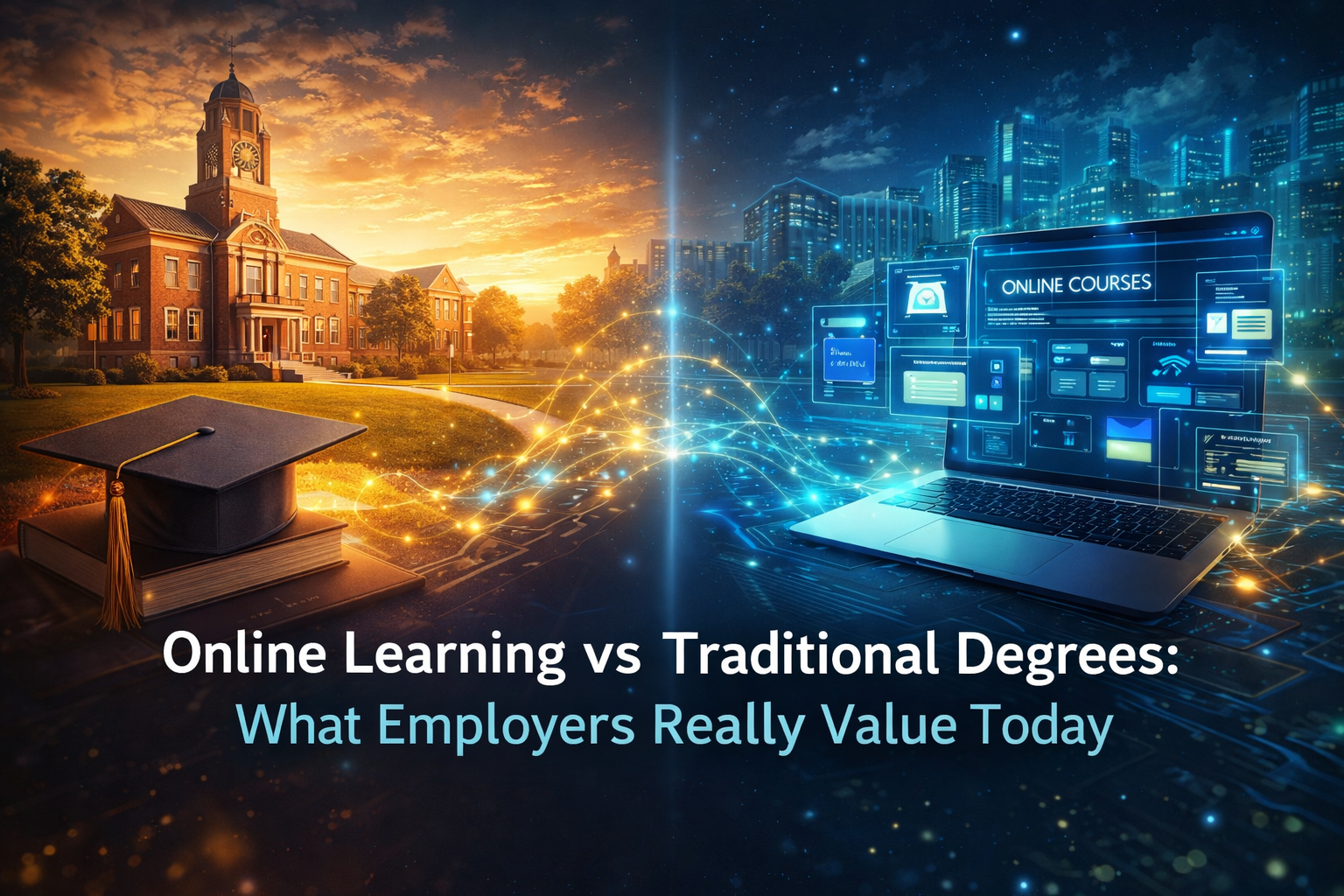 Online Learning vs Traditional Degrees: What Employers Really Value Today